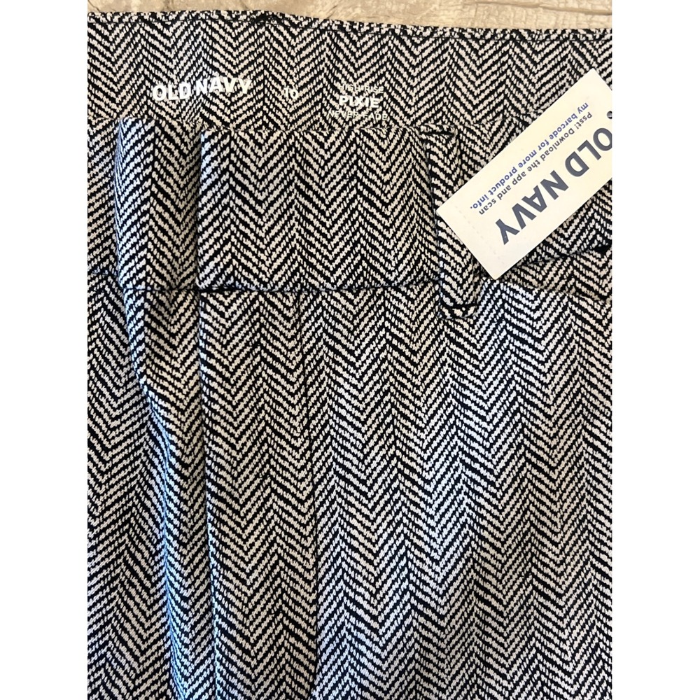 Old Navy Womens Herringbone Pixie Ankle Pants Size 10 Career Office‎
